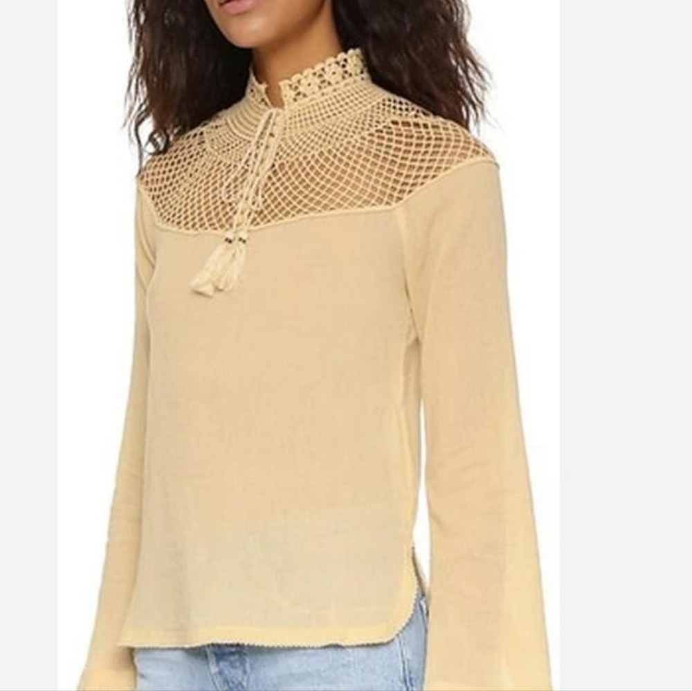 FREE PEOPLE dize M On the Island Top Tea